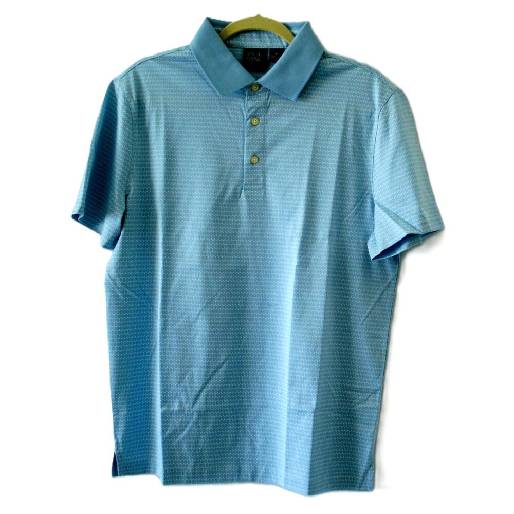 Jos A Bank Traveler Men’s Blue Polo Shirt Size M Size M 100% Cotton NWT
